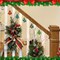 Wooden Christmas Tree Ornaments to Paint Christmas Thanksgiving Decoration Cutouts Unfinished 24PCS 3.5 x 3 inches, DIY Blank Unfinished Christmastree Wood Discs Ornament for Home Crafts Hanging
